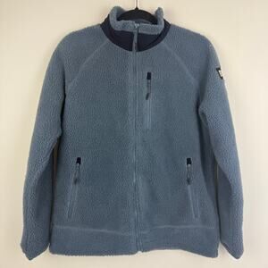 NWOT Kolon Sport BT21 BTS Shooky Suga Full-Zip Pockets Blue Fleece Jacket Small